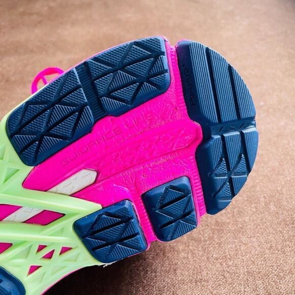 NEW Asics GEL KAYANO 22 Navy Blue Pink 9 Medium US 40.5 EUR 6.5 UK - Picture 8 of 9